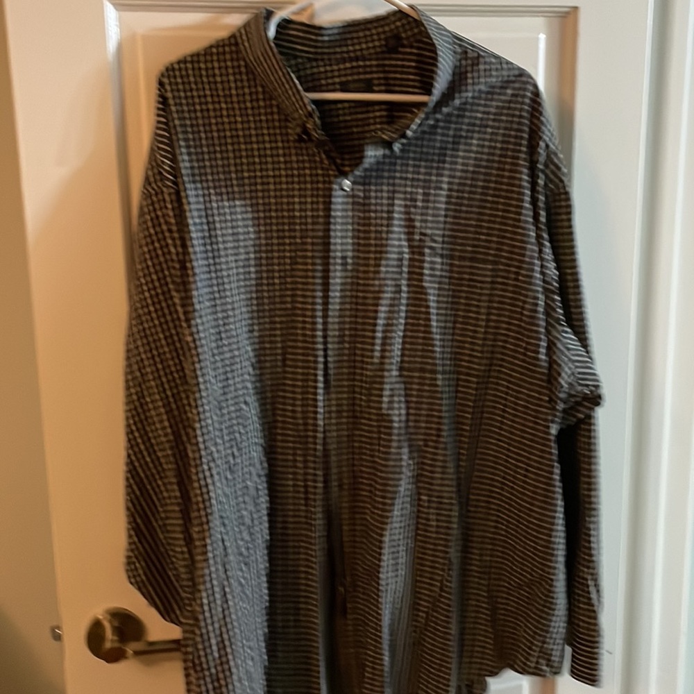 Arrow button-down collar, black checkered, Oxford